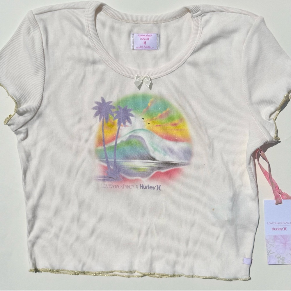 Love Shack Fancy Hawaiian printed baby tee